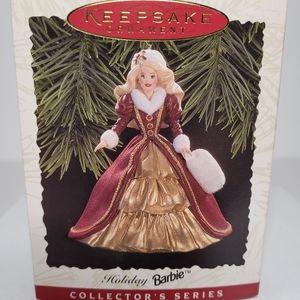 Vintage 1996 Hallmark Keepsake Ornament Holiday Barbie Collectors Series